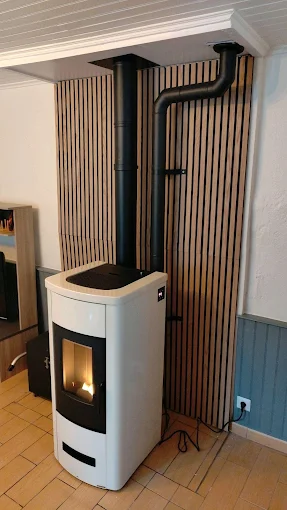Installation d'un poêle à granulés par Au Feu Ariégois à Sinsat